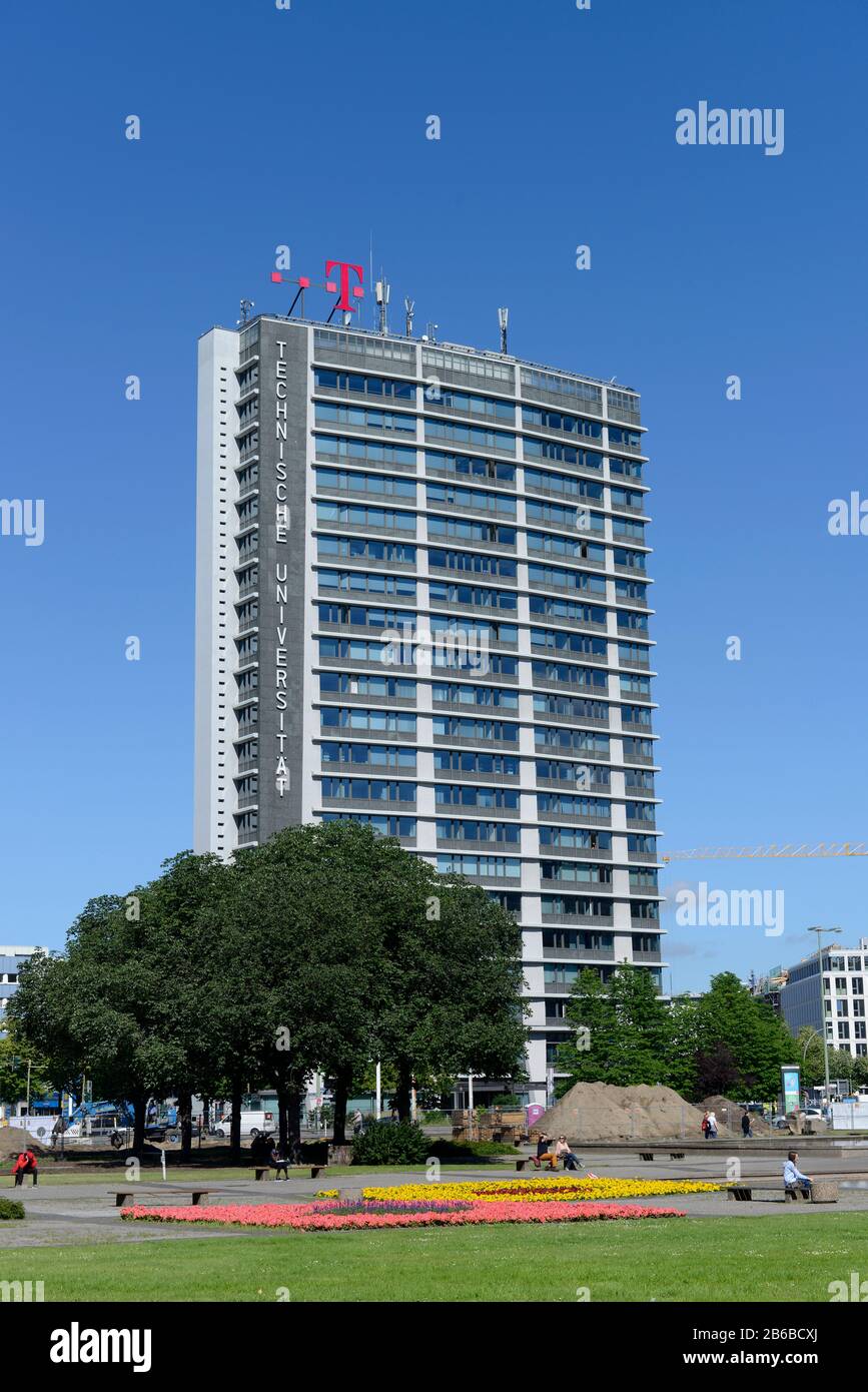 Telefunken-Hochhaus, Ernst-Reuter-Platz, Charlottenburg, Berlin, Deutschland Stock Photo