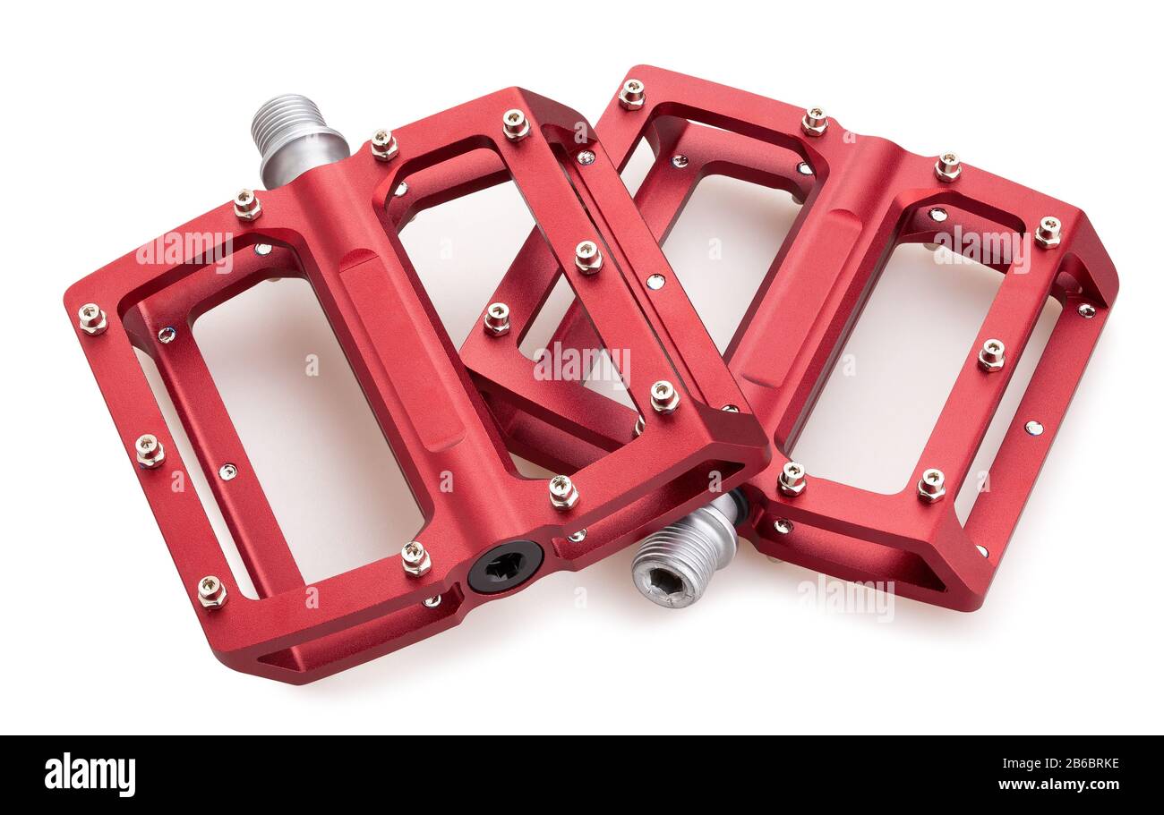 white flat pedals