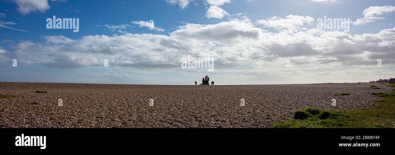 The Scallop Shell On Aldeburgh Beach Stock Photo