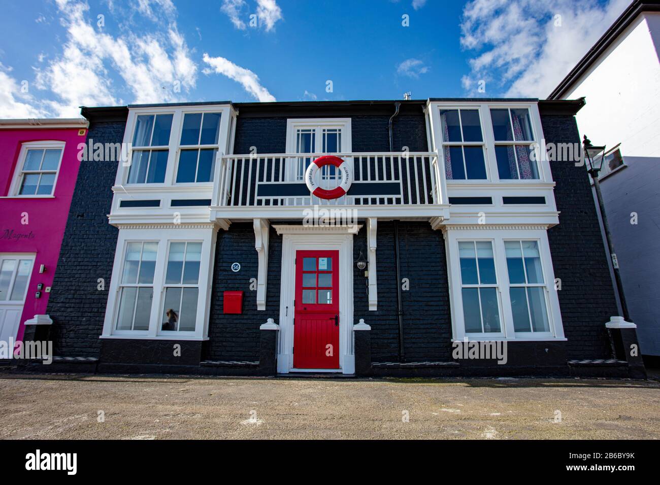 Colourful Houses at Aldeburgh Suffolk Stock Photo Alamy