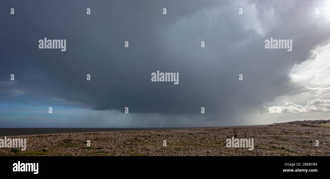A Storm Over Aldeburgh Suffolk Coast Stock Photo