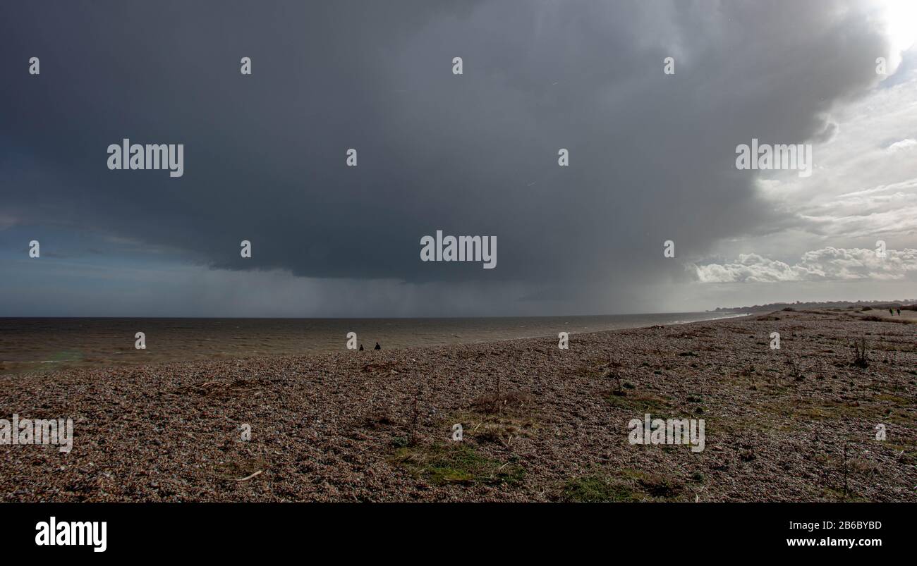 A Storm Over Aldeburgh Suffolk Coast Stock Photo