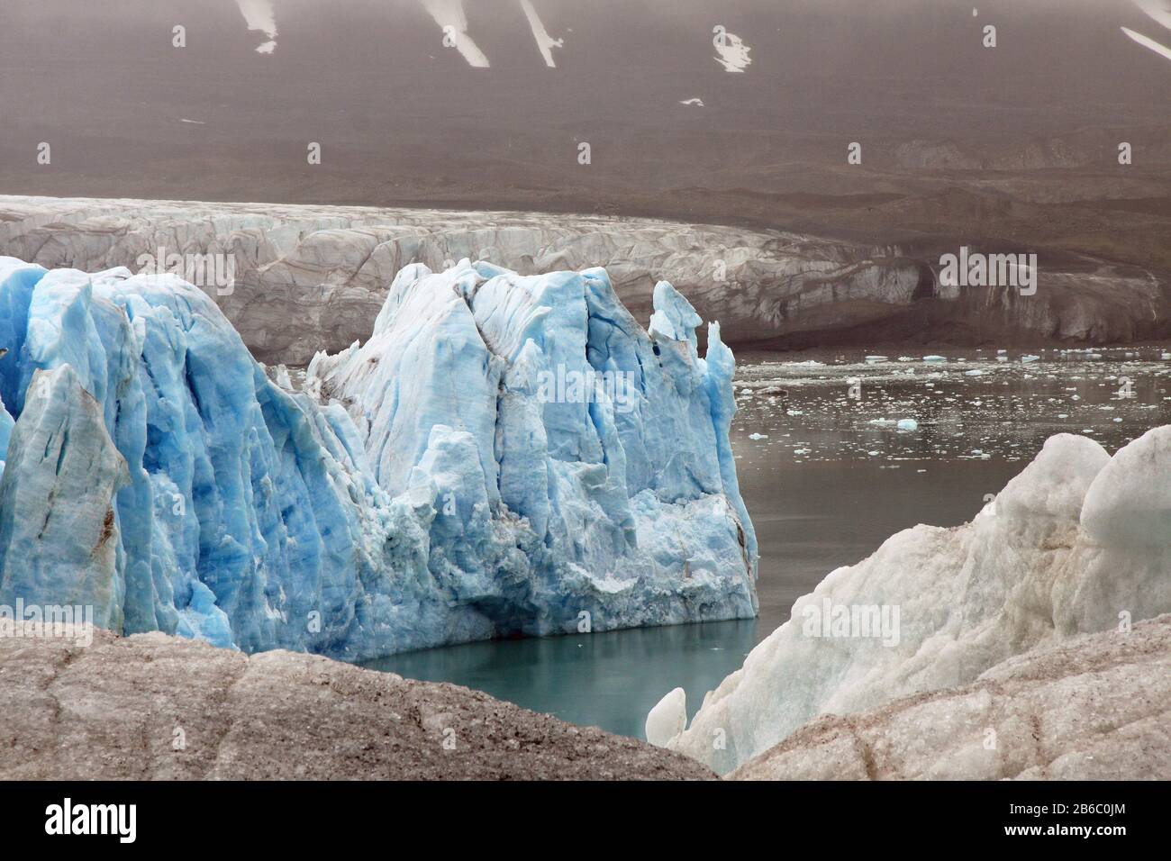 14 July Glacier, Svalbard, Norway Stock Photo