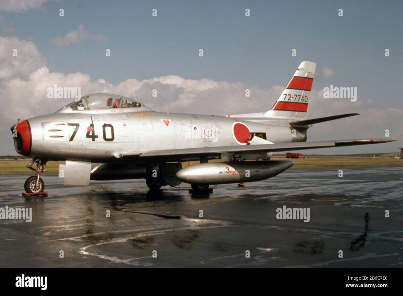 Japanische Luftwaffe JASDF North American F-86F Sabre / Japanese Air Force JASDF North American F-86F Sabre Stock Photo