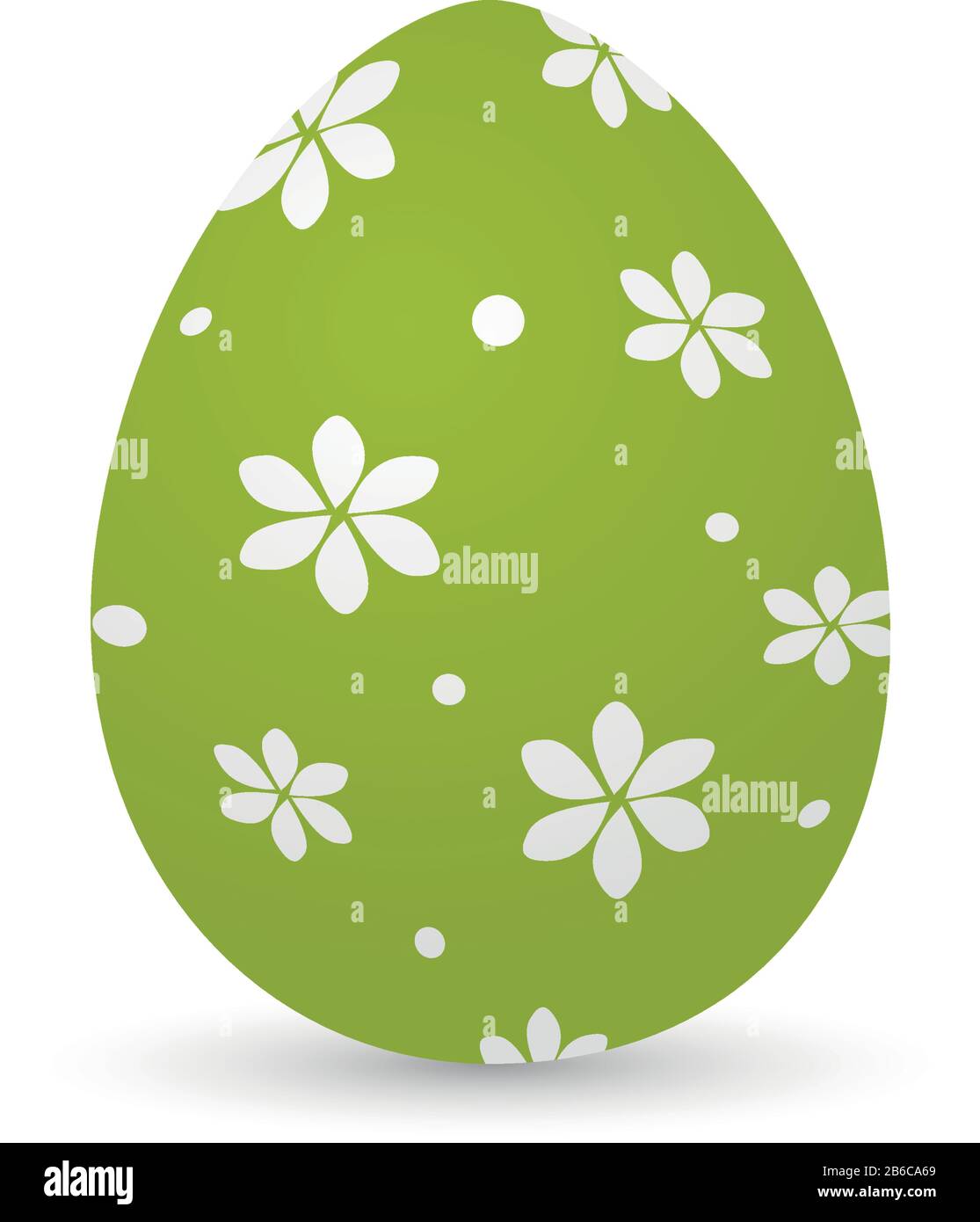 Isolated decorated easter eggs Stock Vector