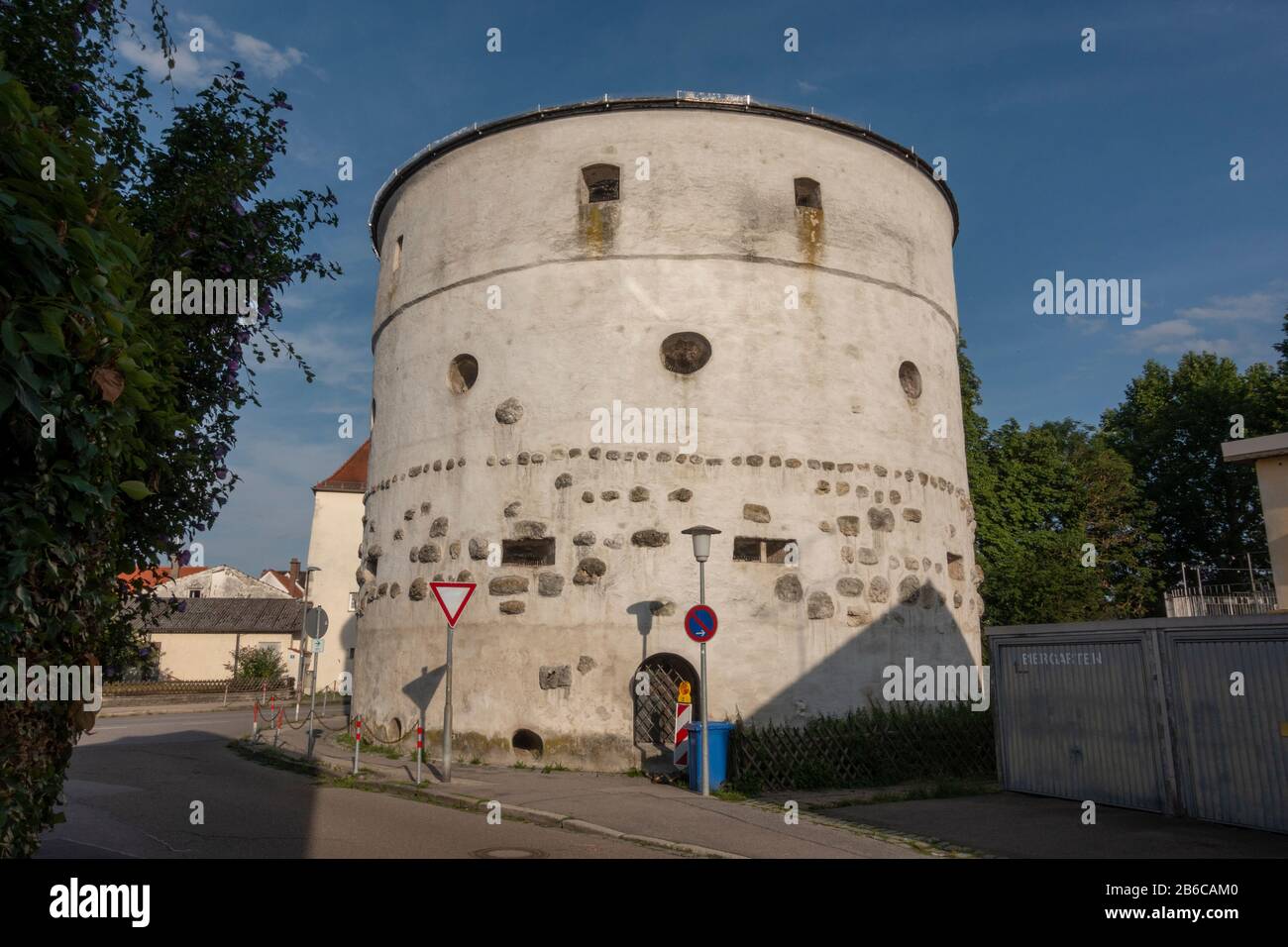 Schleiferturm (Sharpeners' Tower) in Kelheim, Bavaria, Germany. Stock Photo