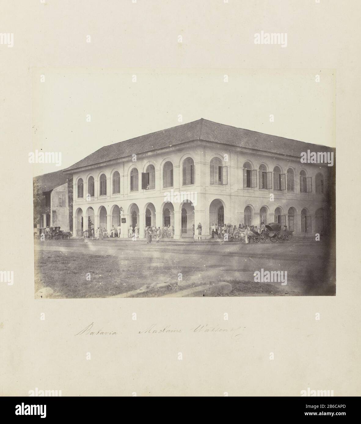 Batavia Maclaine Watson Co Title Object Office Of The Shipbroker Maclaine Watson Co The Kali Besar In Batavia Part Of The Red Photo Album With Pictures Of Java From