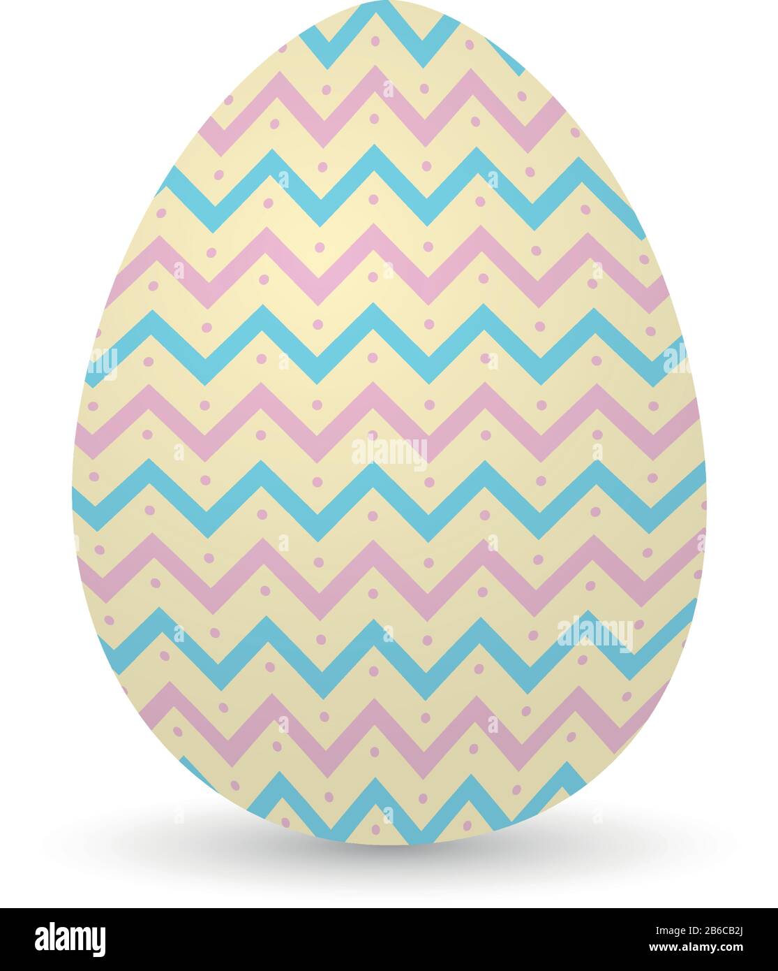 Isolated decorated easter eggs Stock Vector