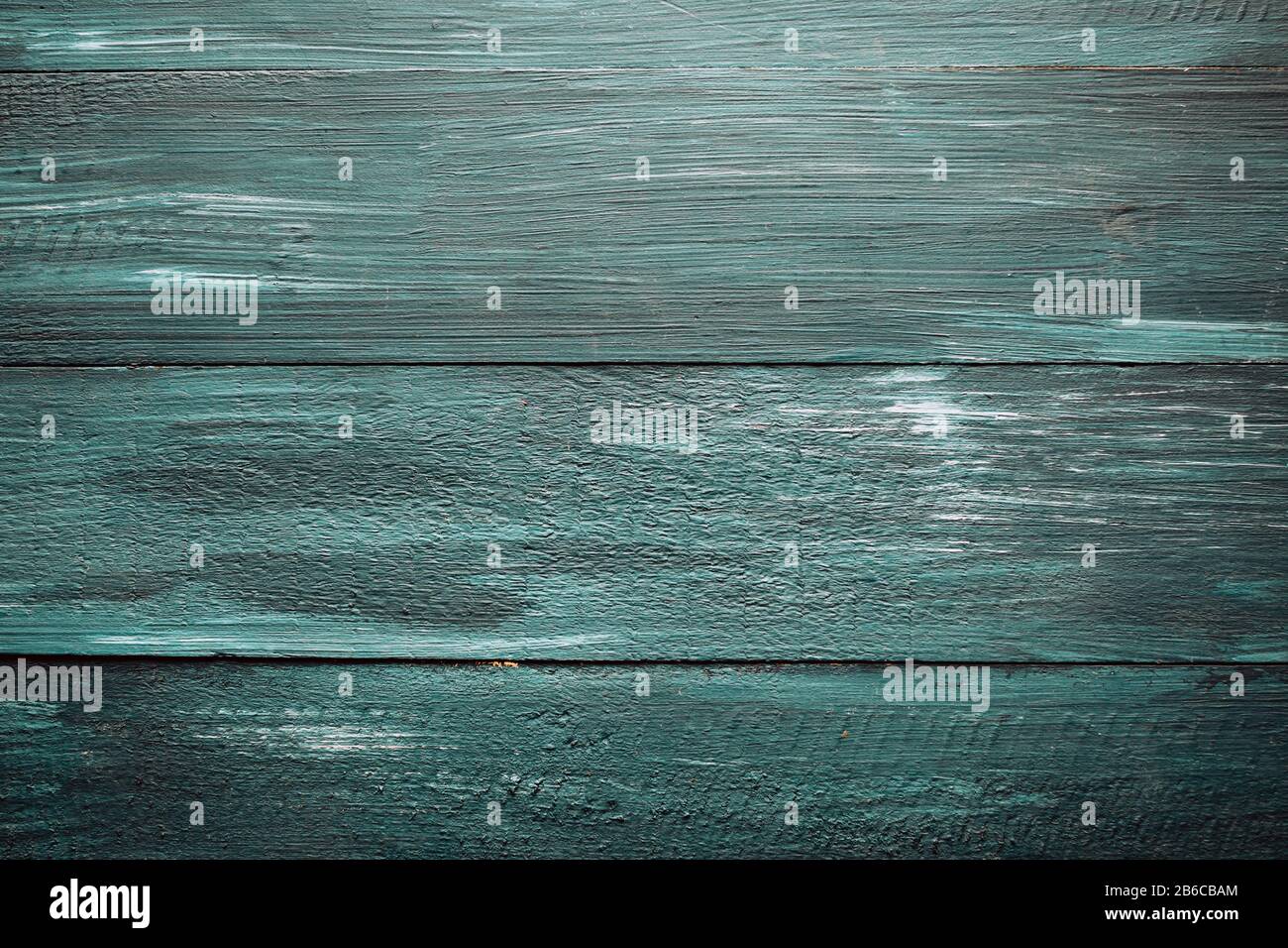 old green painted boards, background, copy space, horizontal banner Stock Photo