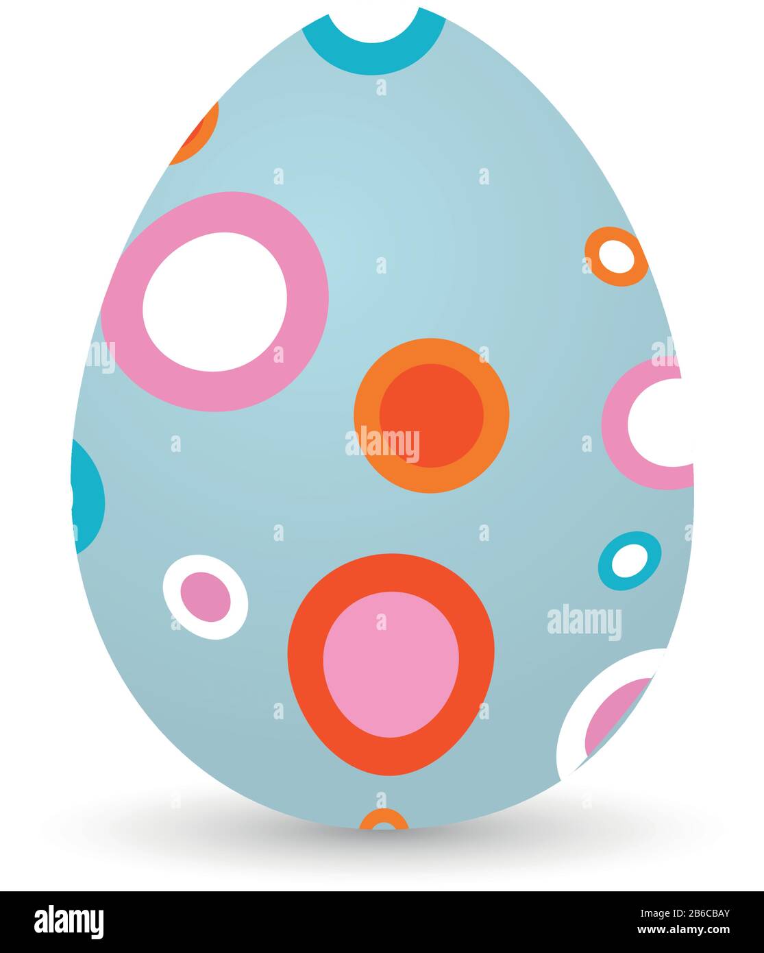 Isolated decorated easter eggs Stock Vector