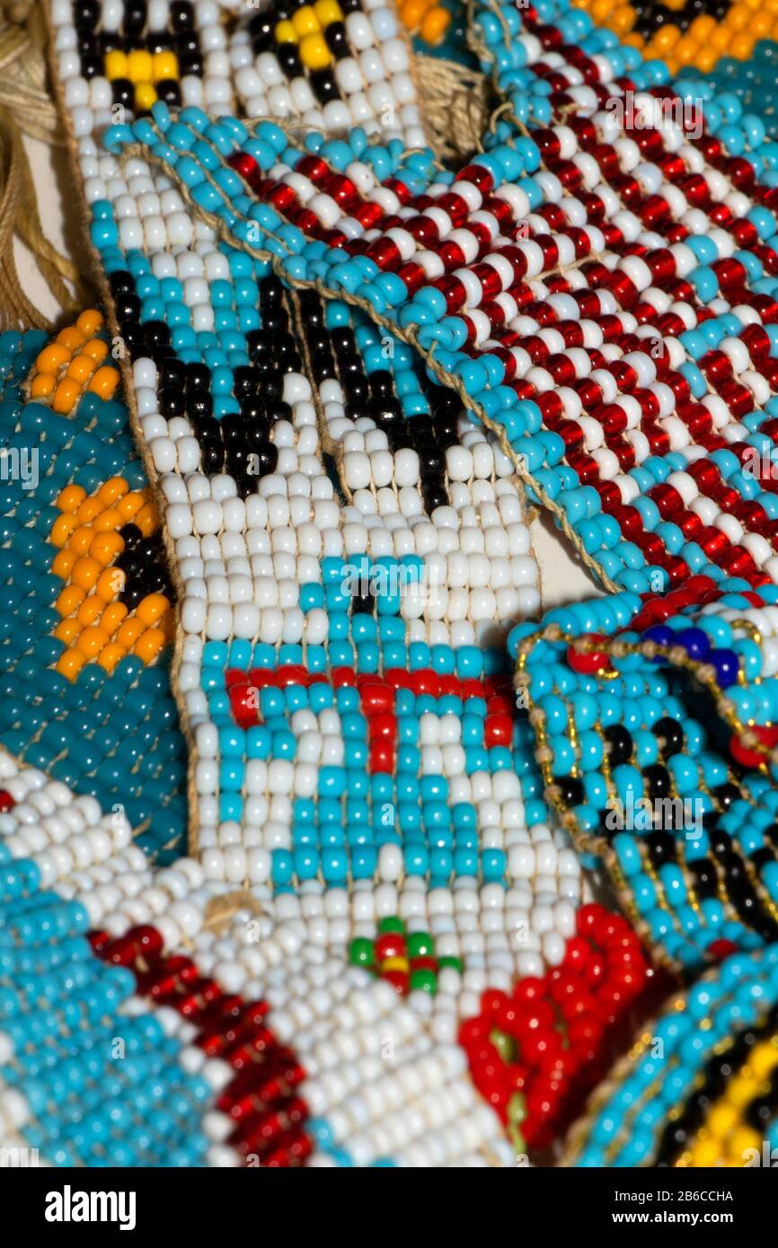 Native American beadwork Stock Photo