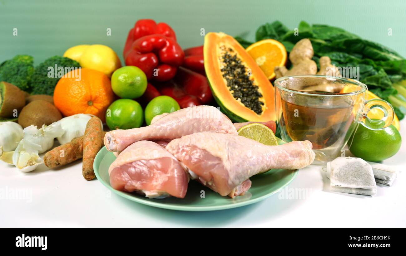 Foods that boost the Immune System. Citrus, red bell peppers, broccoli, garlic, ginger, spinach