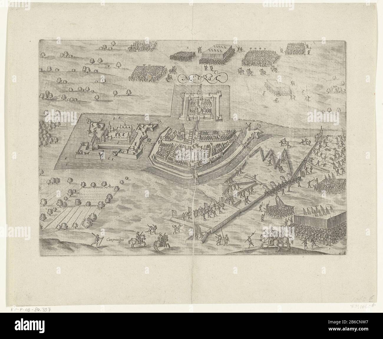 Reproduction plan ancien de Coevorden 1592