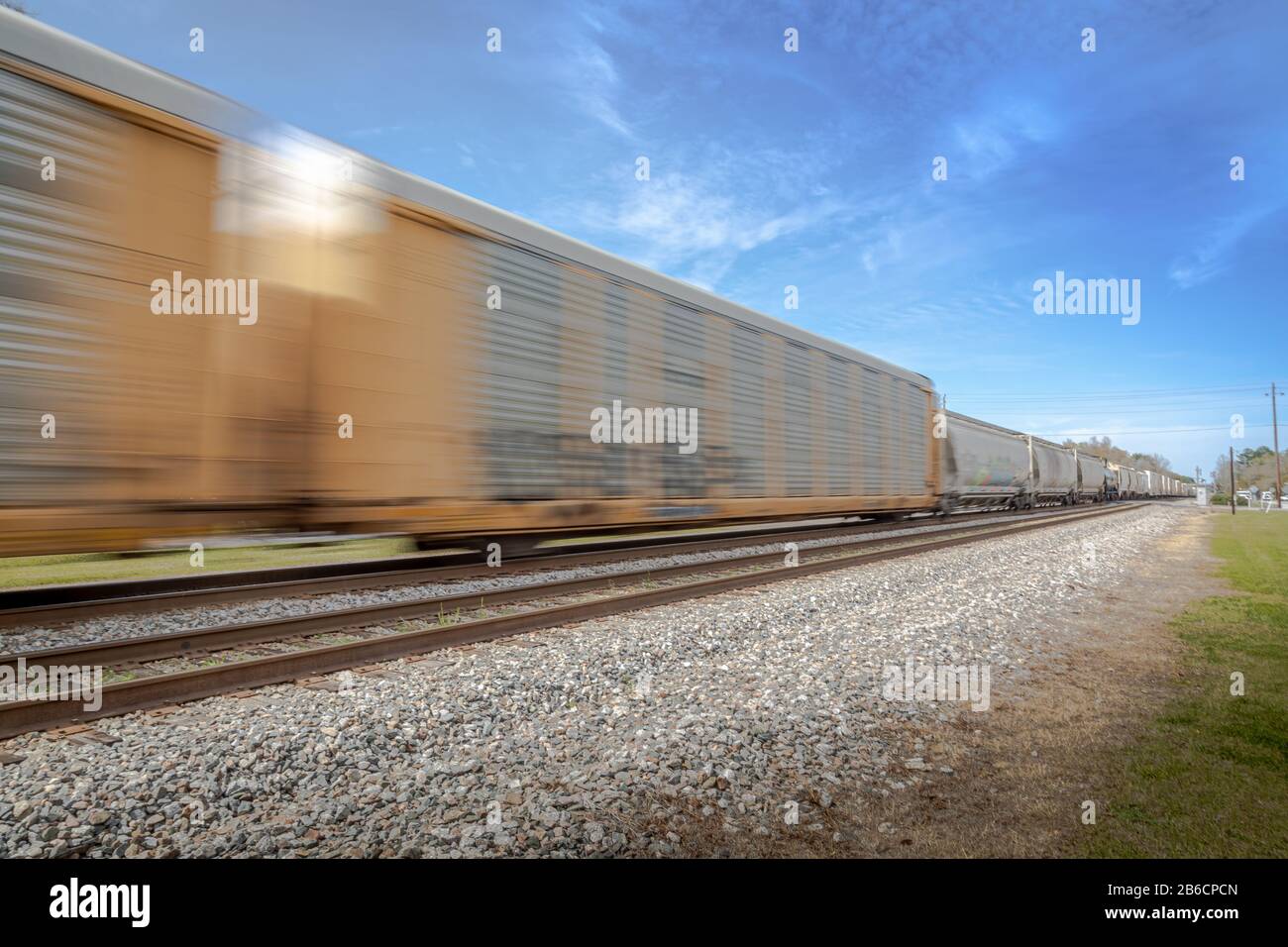 Freight Trains Stock Photo