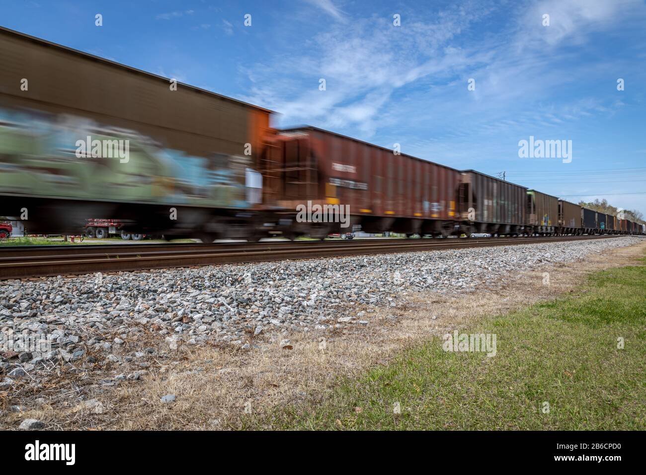 Freight Trains Stock Photo