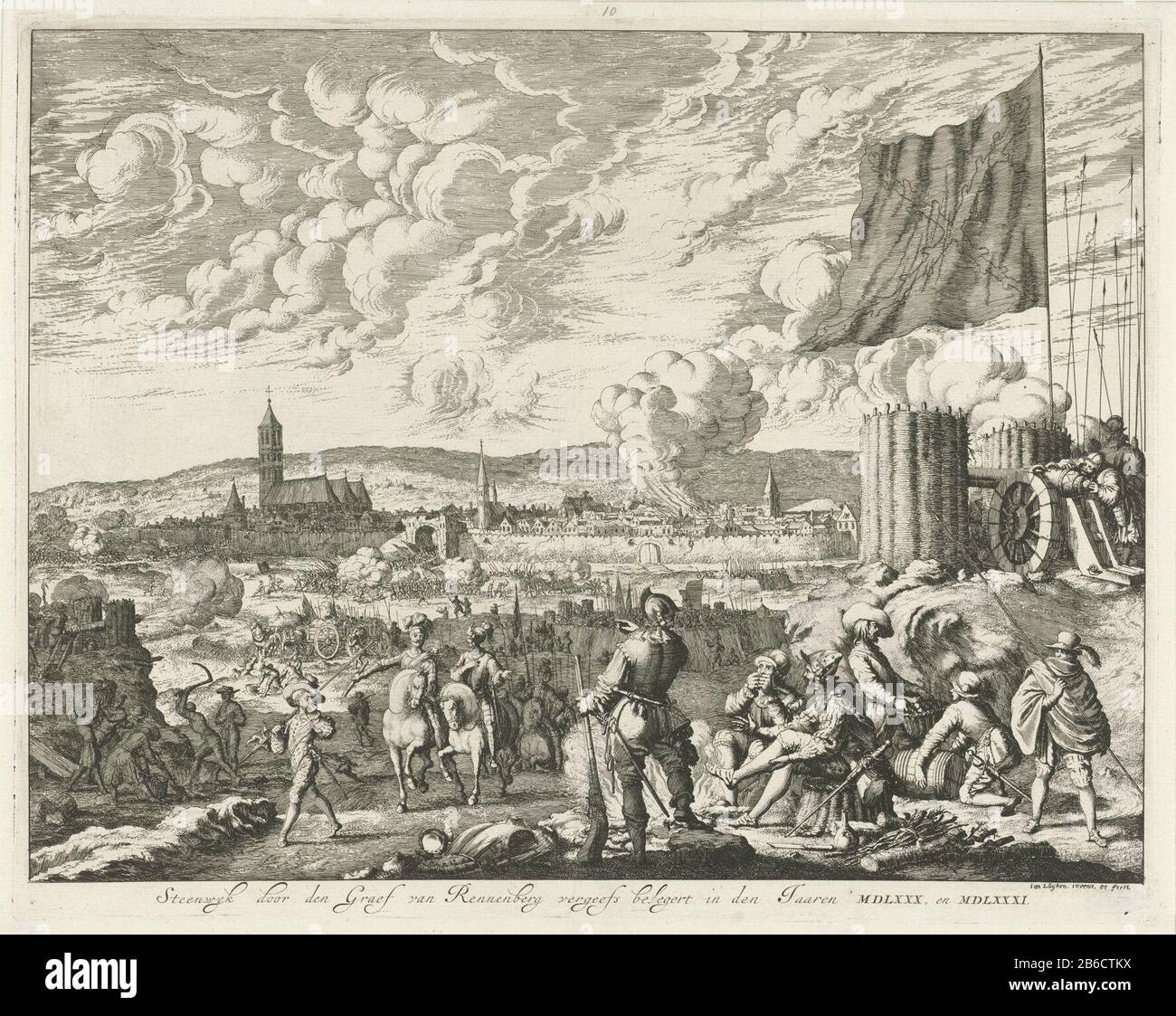 Siege of Steenwijk by Rennenberg, 15801581 Steenwyk by the Graef of