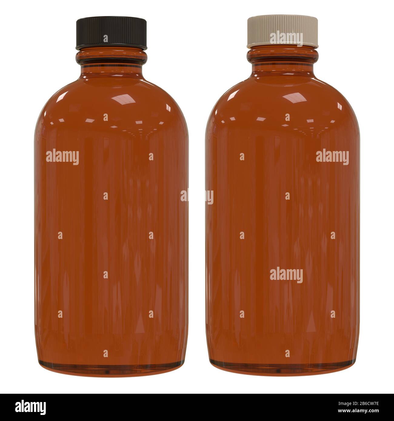 Download 3d Supplement Amber Bottle Mockup On White Background Stock Photo Alamy