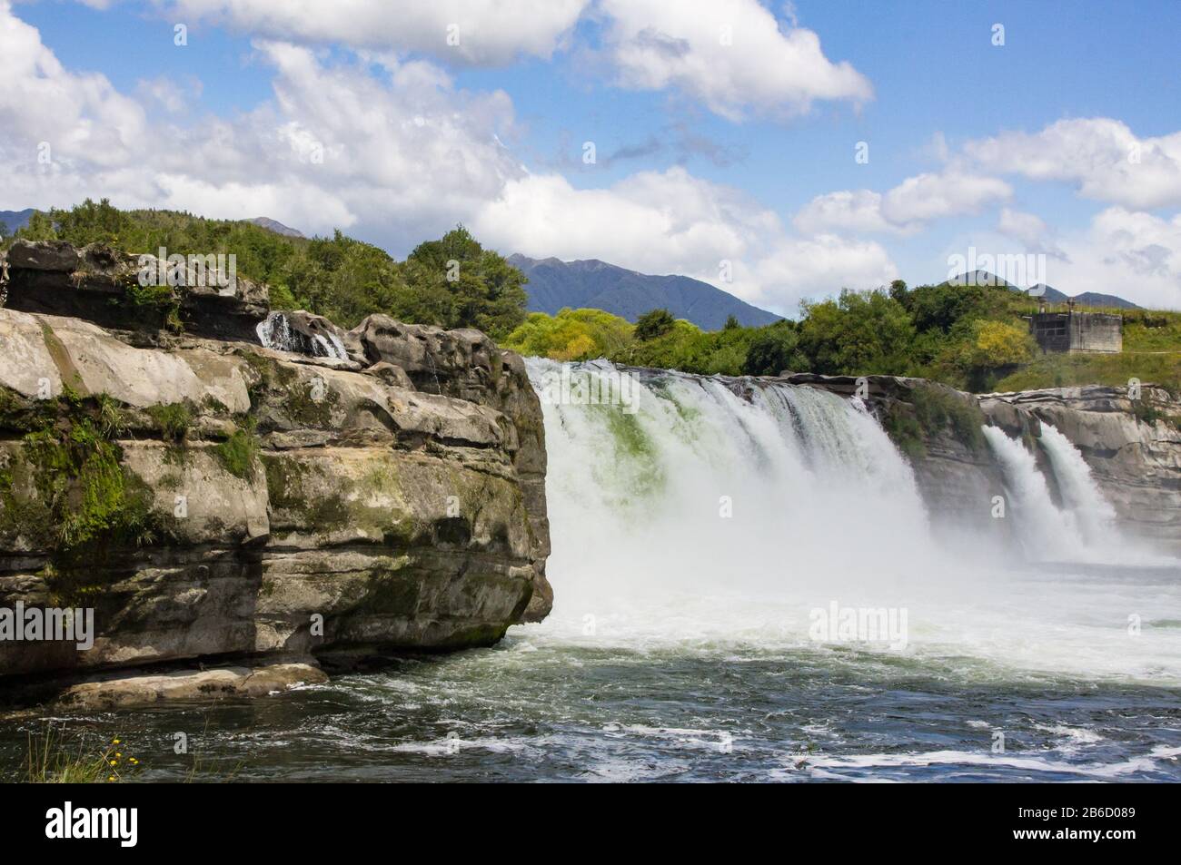 Maruia Falls in the South Island of New Zealand Stock Photo