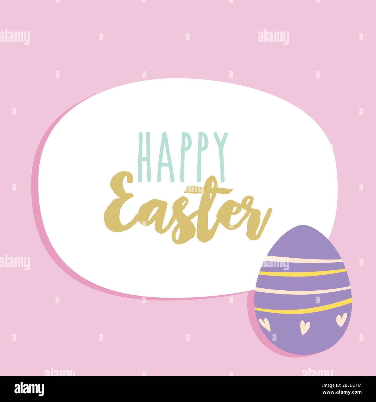 Happy easter card Stock Vector