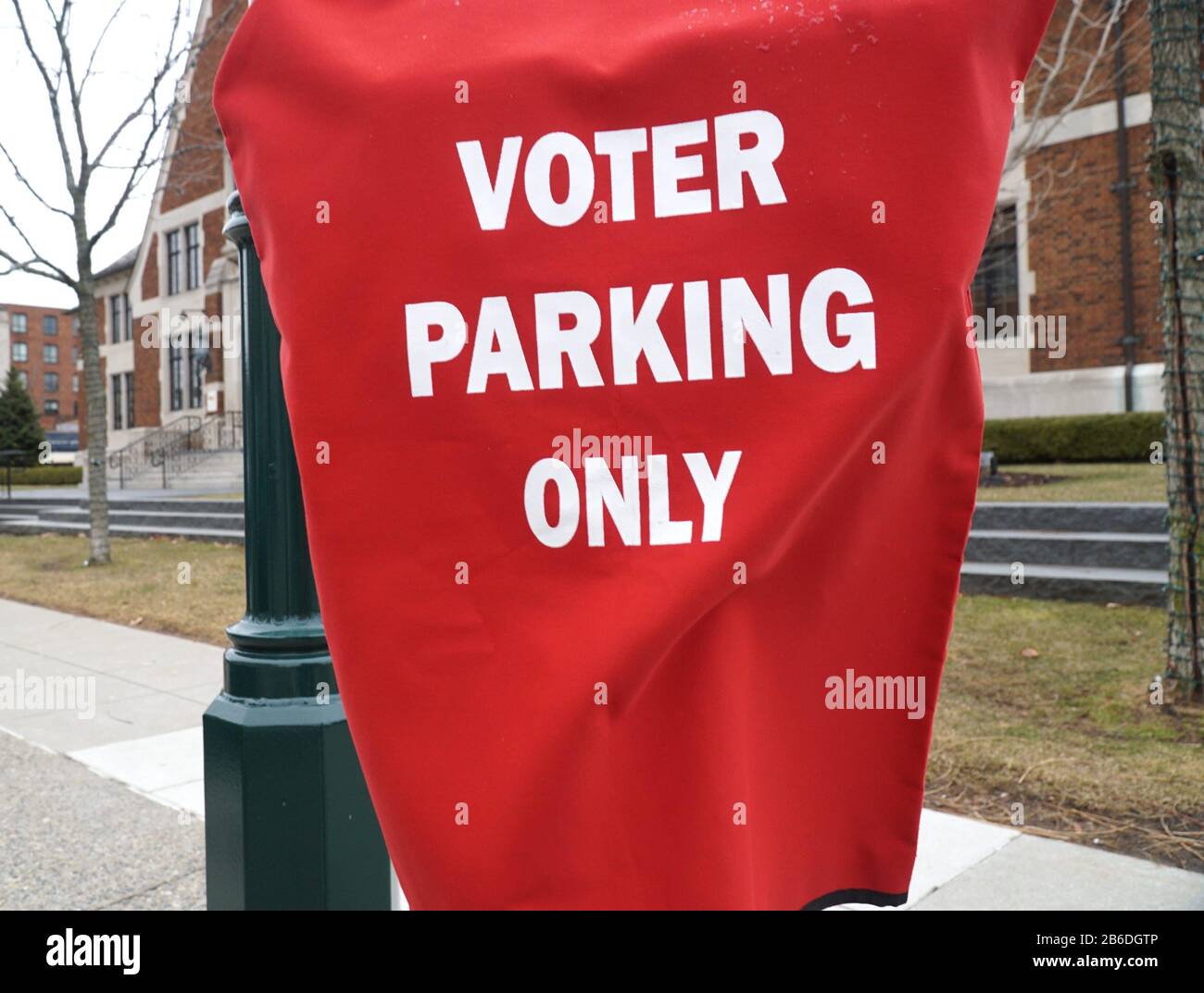 Livonia, USA. 10th Mar, 2020. The City of Birmingham gave free parking to voters showing up to its municipal building on March 10, 2020. Primaryday2020march6 (Photo by John Heider/Hometown Life/Imagn/USA Today Network/Sipa USA) Credit: Sipa USA/Alamy Live News Stock Photo