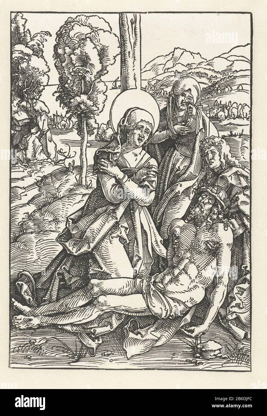 Bewening of Christ the dead body of Christ lies in cloth wound on the ...