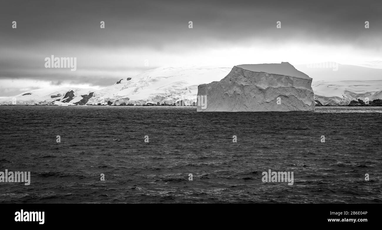 Icebergs in the Antarctic Stock Photo
