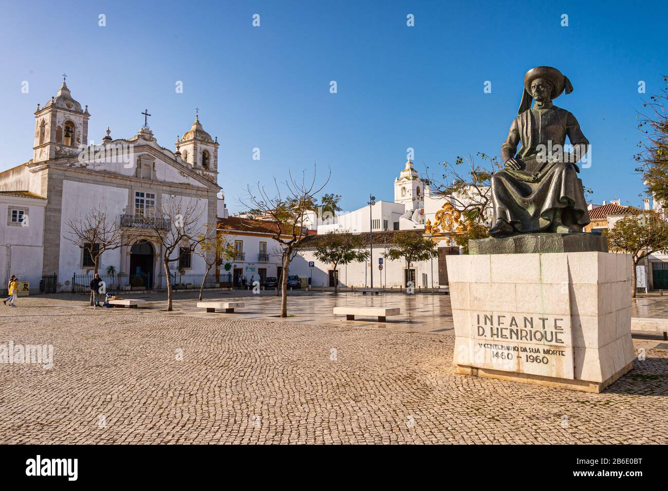 Lagos, Portugal - 6 March 2020: Santa Maria Church in Lagos, Portugal Stock Photo