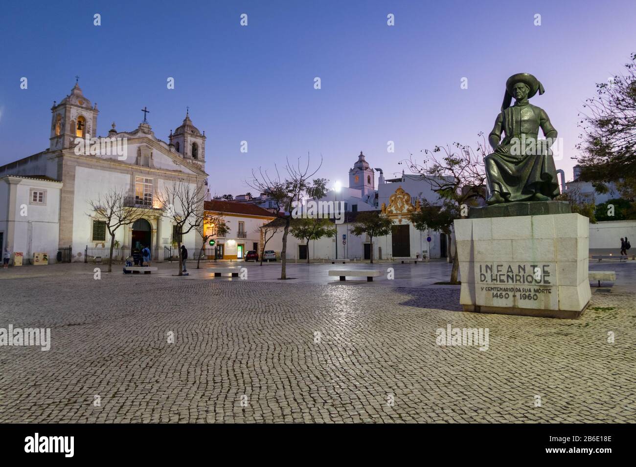 Lagos, Portugal - 7 March 2020: Santa Maria Church in Lagos, Portugal Stock Photo