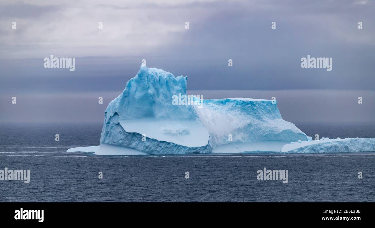 Icebergs in the Antarctic Stock Photo