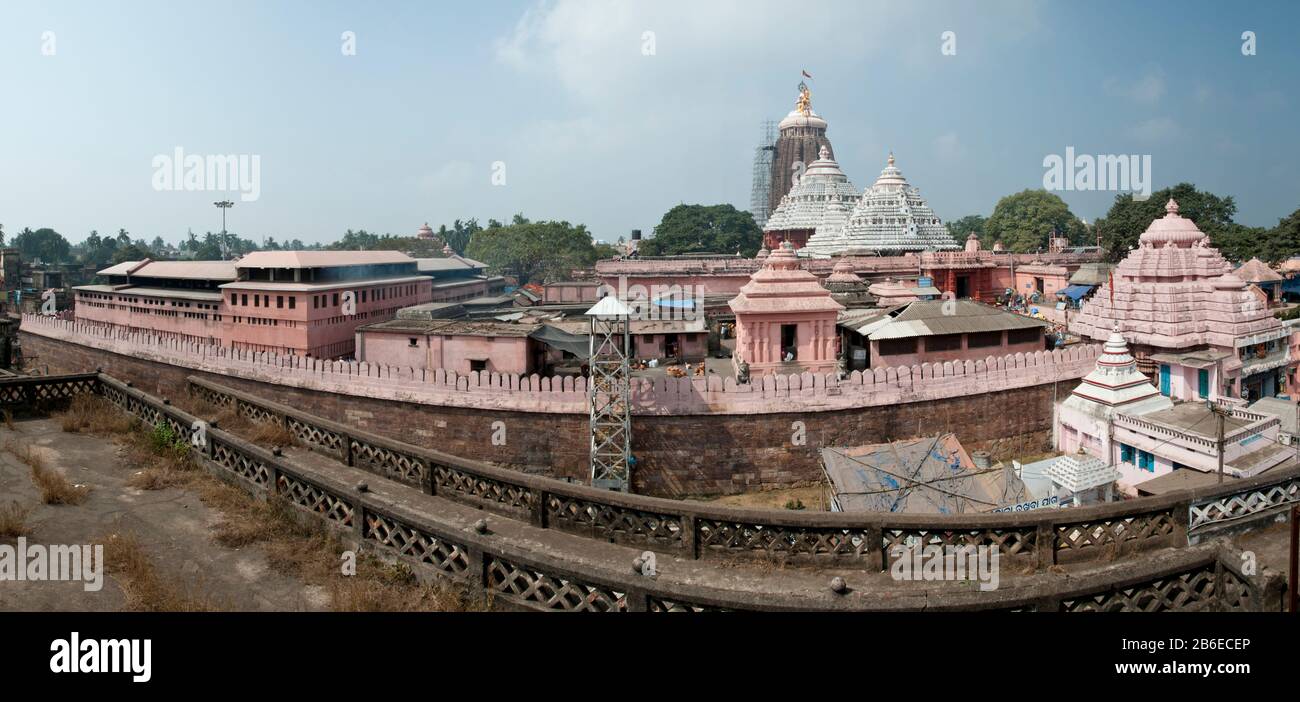 Jagannath Temple, Swargadwar Road, Puri, Orissa, India Stock Photo