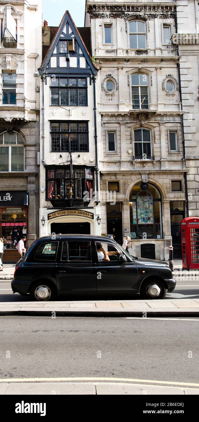 Car on the road, City of Westminster, London, England Stock Photo