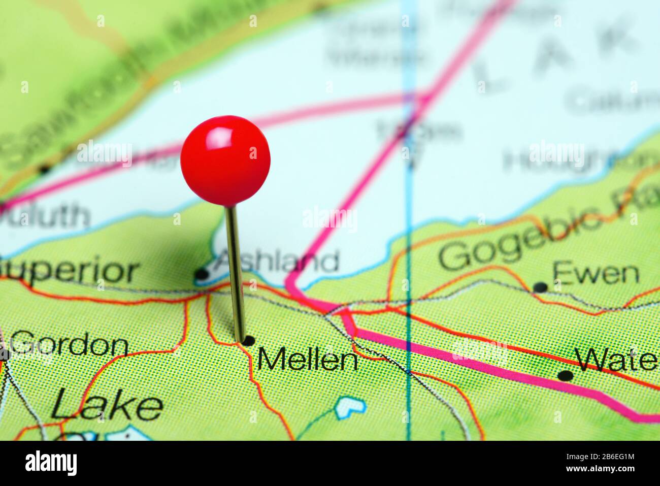 Map of mellen wisconsin hires stock photography and images Alamy