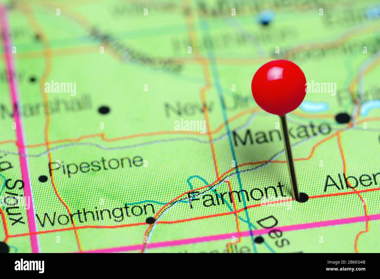Fairmont minnesota map hires stock photography and images Alamy