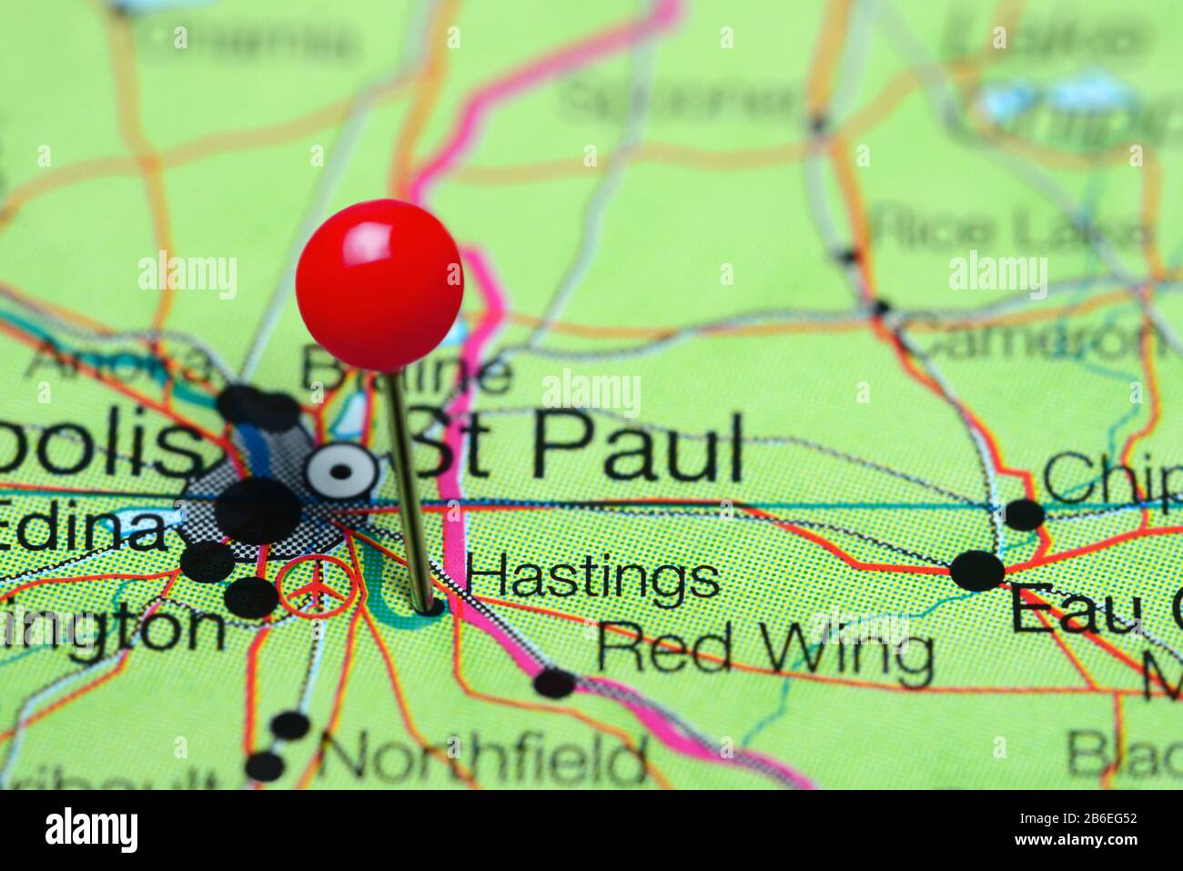 Hastings minnesota map hires stock photography and images Alamy