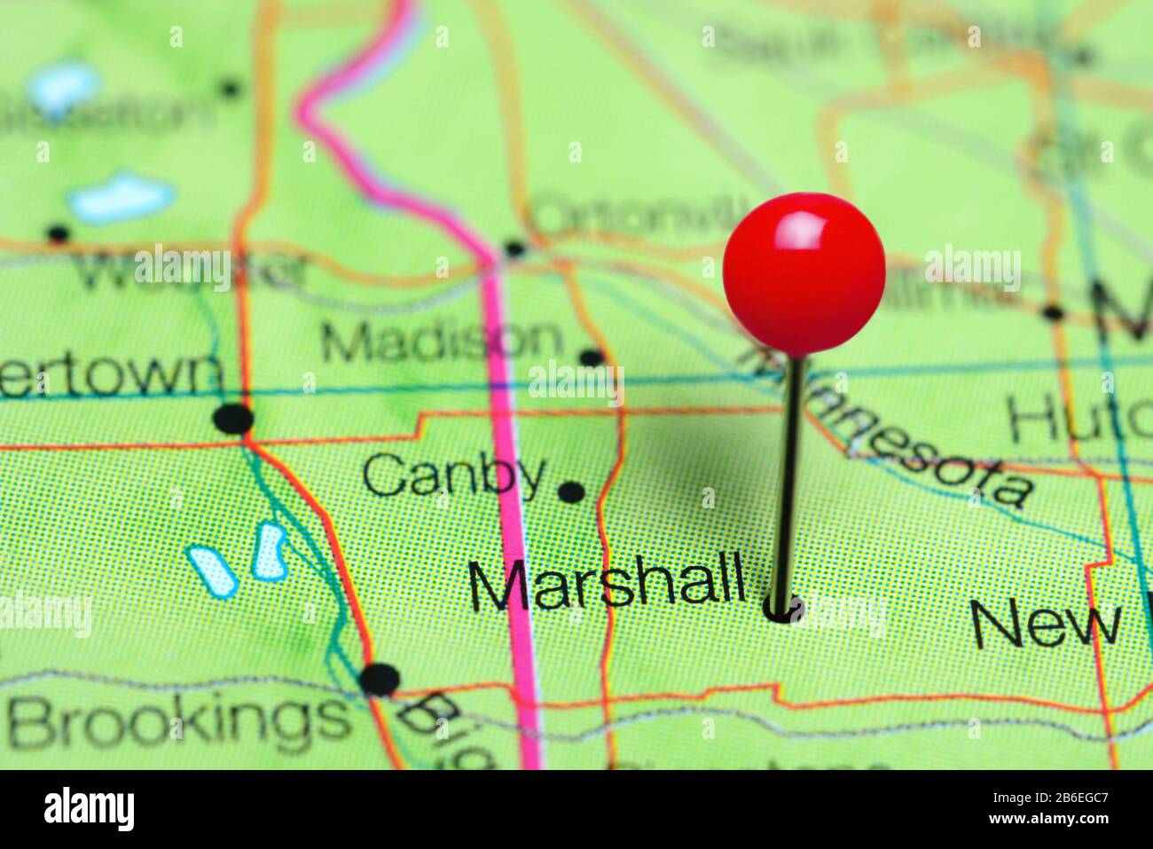 Map of marshall minnesota hires stock photography and images Alamy