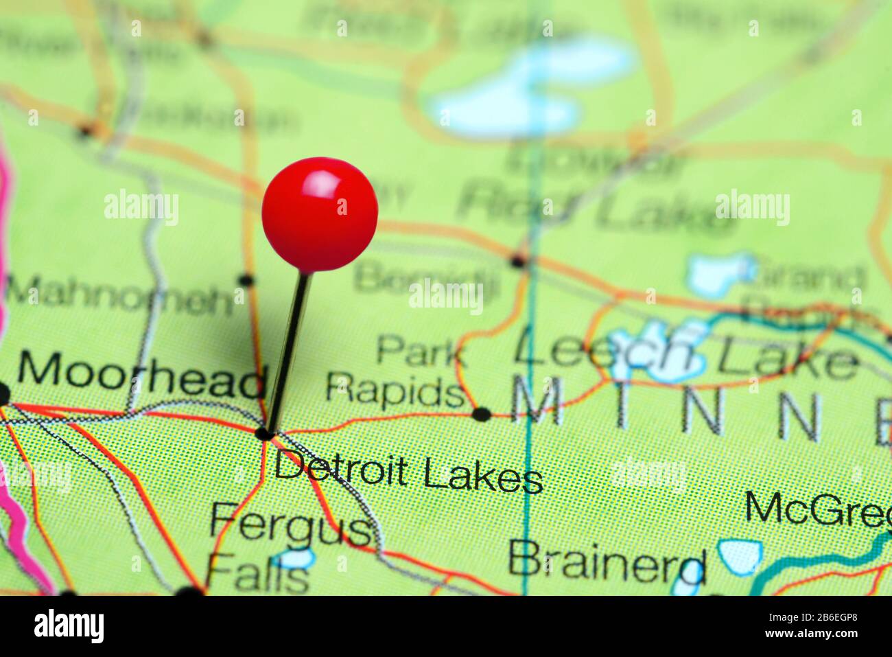 Detroit Lakes Map
