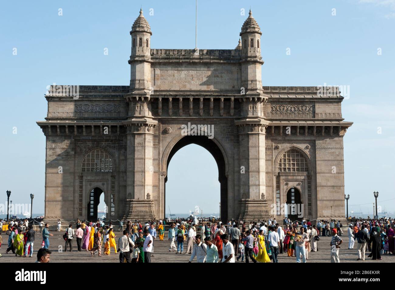 Tourists in front of Gateway Of India, Mumbai, Maharashtra, India Stock Photo