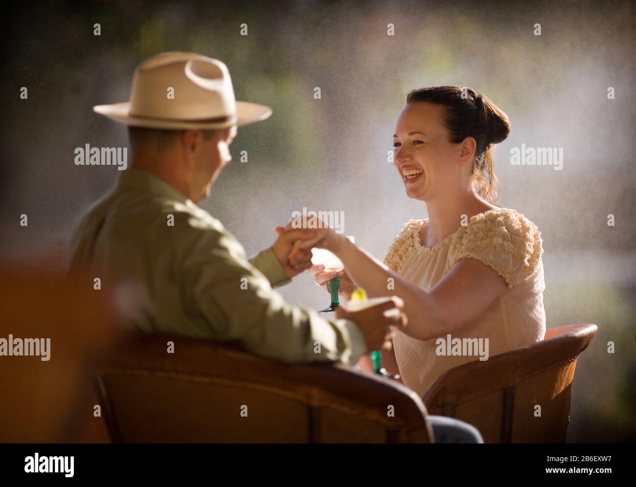 View of a couple spending time together. Stock Photo