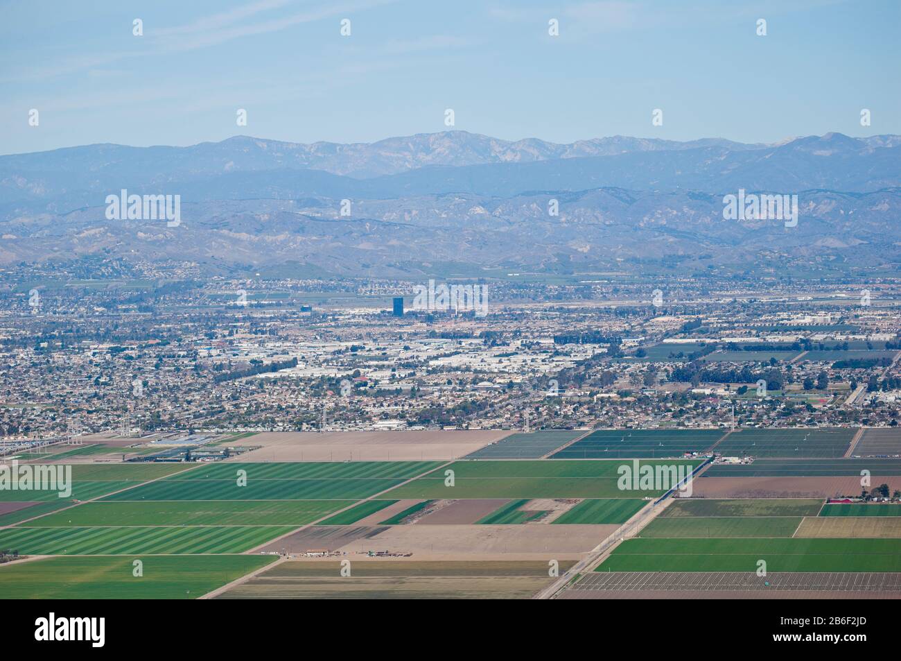 Aerial view of a city, Oxnard, Ventura County, California, USA Stock Photo