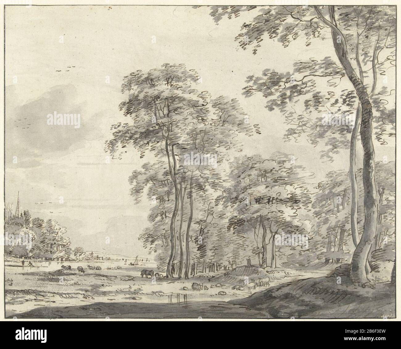 Forest Landscape With Cattle On The Banks Of A River Forest Scenery With Cattle On The Banks Of A River Object Type Drawing Object Number Rp T 17 A 13 Manufacturer Draftsman Roland Roghman Dating