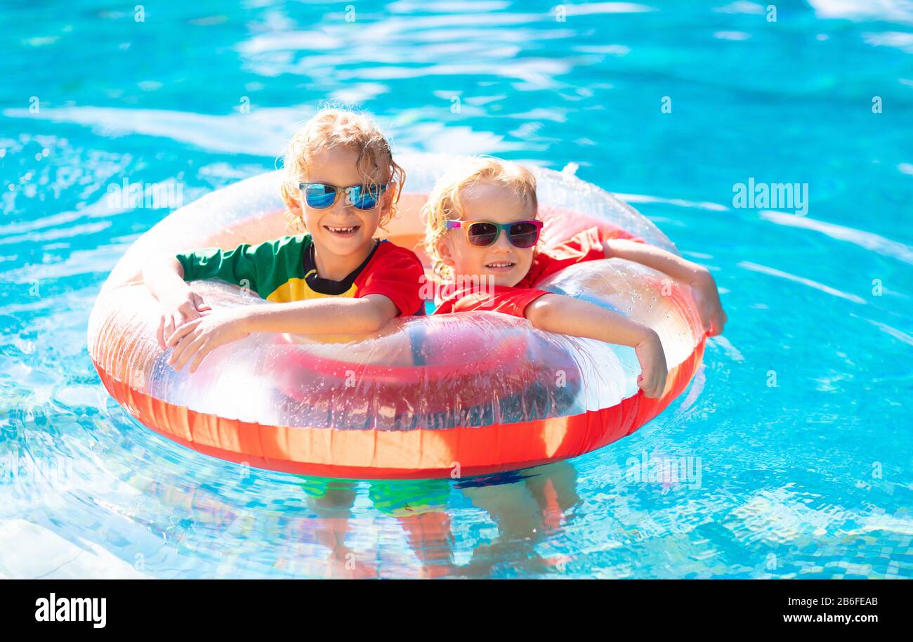 Children Inflatable Swim Life Vest Tube Swimming Aid Float Swim Ring Water Fun 
