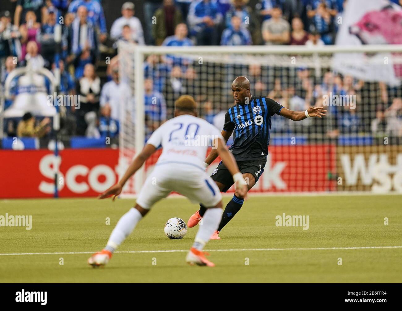 Olympic Stadium, Montreal, Canada. 10th Mar, 2020. Rod Fanni of