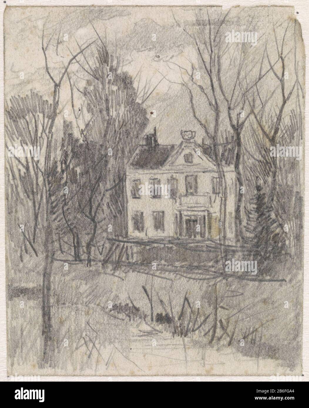 Country House Between Trees Country House Between Trees Object