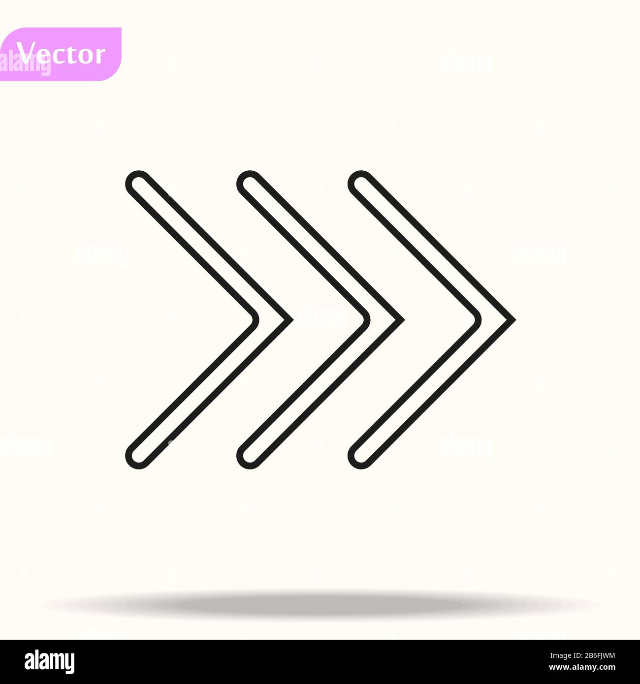 Arrow Icon. isolated perfect pixel with flat style in white background ...