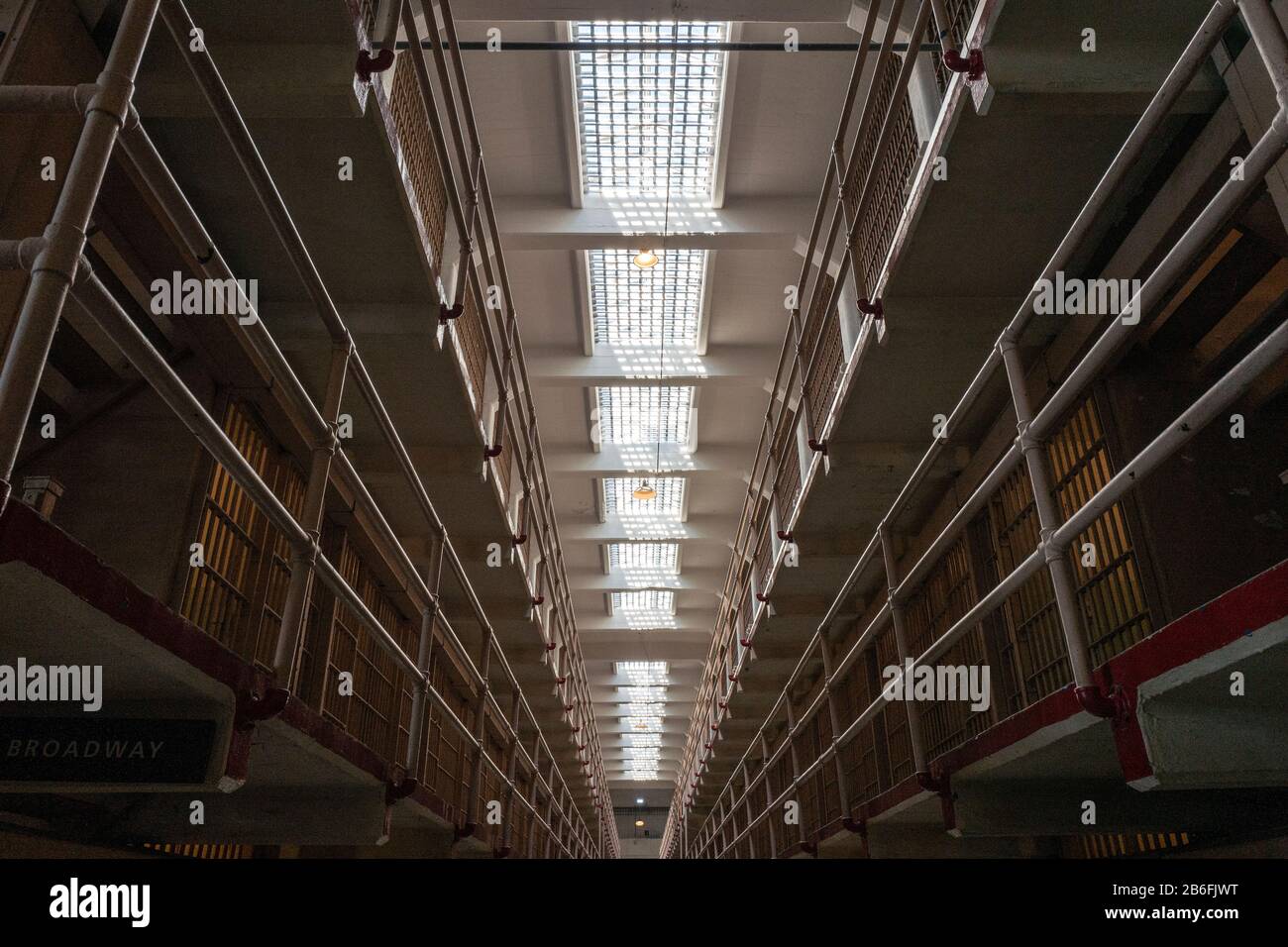 Alcatraz Federal Penitentiary prison in San Francisco, California,USA Stock Photo