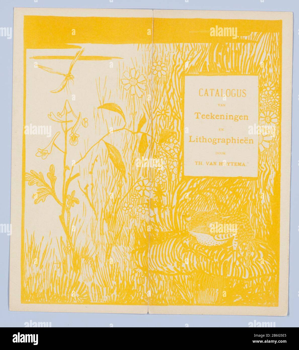 Catalog Cover with pad and dragonfly Catalog Cover for an exhibition of