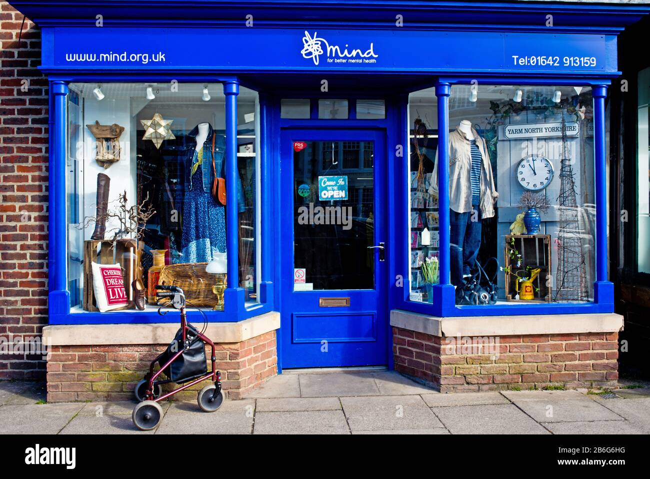 Mind Charity Shop, high street, Yarm on Tees, England Stock Photo