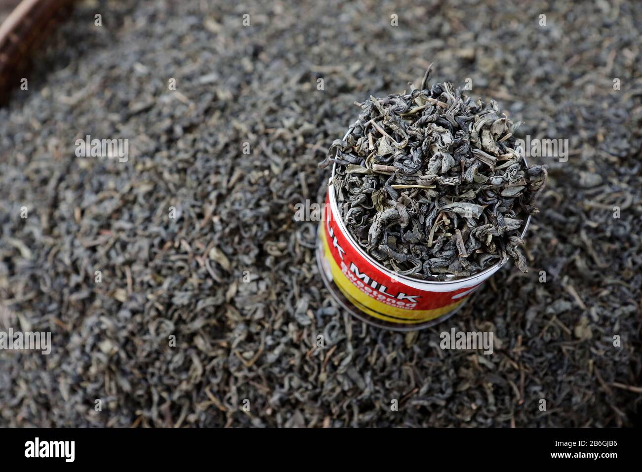 tea leaves sold in market Stock Photo Alamy