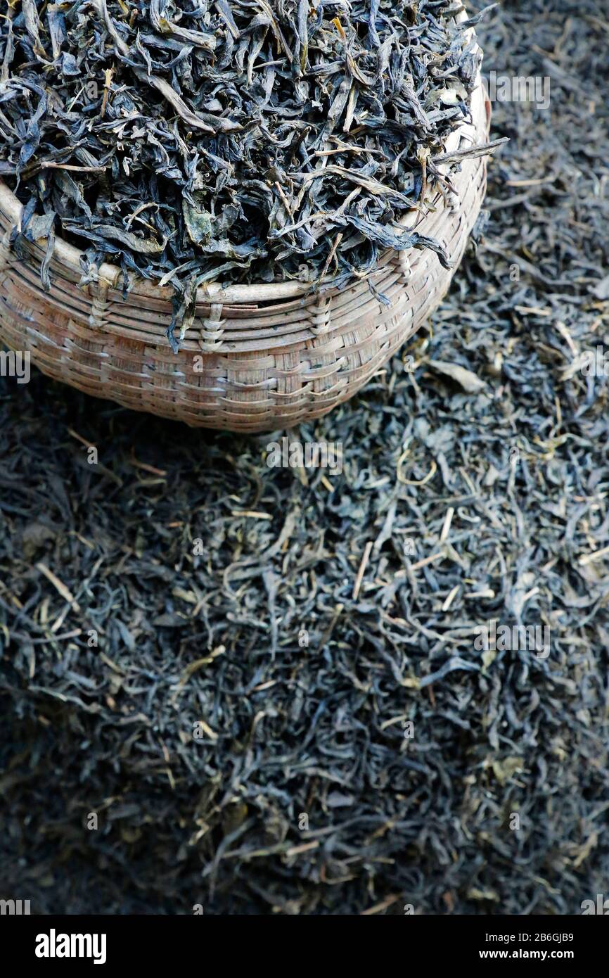 tea leaves sold in market Stock Photo Alamy