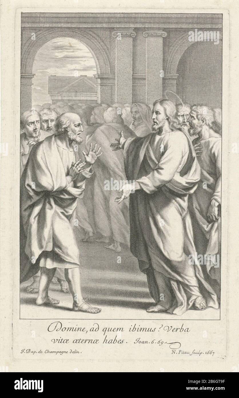 Christ among his disciples Christ speaks to Simon Peter on the devil ...